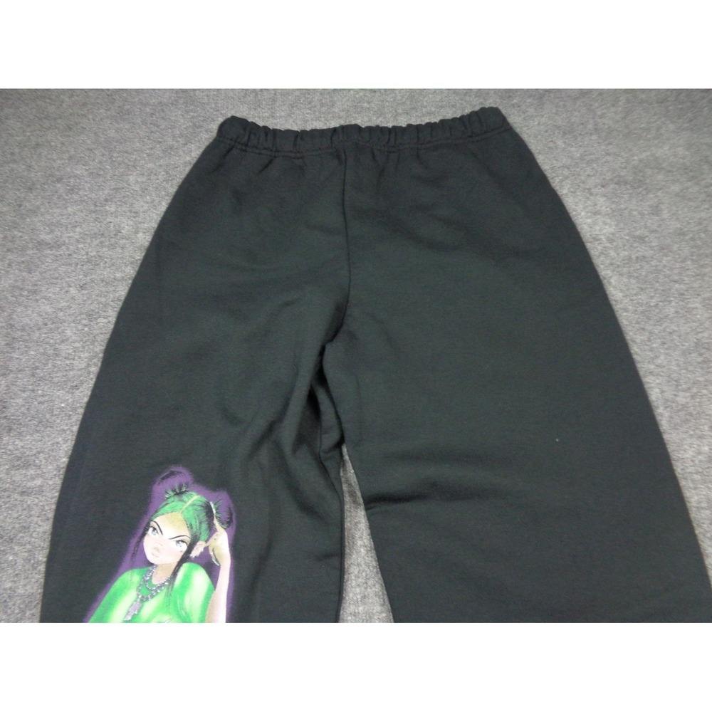 Billie Eilish Soto Gang Jogger Sweatpants Adults Large Black Music Rare - Picture 5 of 12